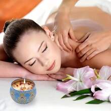 4 pièces Set de bougies parfumées - Jasmin, Santal, Rose etc. - Parfait pour la relaxation, le yoga et le bain - Cadeau de vacances idéal