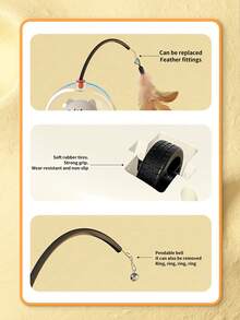 猫玩具、自动逗猫棒、自娱自乐、缓解压力的智能逗猫激光笔、猫耗能电动宠物车，适合猫在室内玩耍