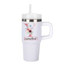 Tasse personnalisée de 14 oz avec lettre de A à Z, tasse à boire de tous les jours, cadeau surprise, cadeau de nouvel an, cadeau d'anniversaire, cadeau de la Saint-Valentin, convient à la famille, aux amis, aux amoureux, à la fête des mères, à la fête des infirmières, à la fête des pères, au mariage, à la remise des diplômes, à la fête des enseignants, multifonctionnel, ornemental, réutilisable, raffiné, élégant, de haute qualité, coloré, moderne, personnalisé, unique, idéal comme cadeau pour lui, idéal comme cadeau pour elle, petit ami, papa, petite amie, maman, famille, amis, salle de thé, maison, jardin, bureau, tasses personnalisées, ambiance chaleureuse