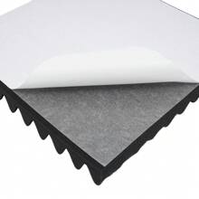 CNCEST CNCEST 10 pezzi Pannelli acustici Isolamento acustico autoadesivo 50 * 50 * 20 cm Assorbitore acustico Tappetini fonoassorbenti adatti per luoghi in cui è richiesta la riduzione del suono e del rumore (grigio/viola/nero)
