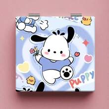 Sanrio 1 pieza Nuevo espejo portátil estilo Sanrio, diseño de alta gama, espejo de maquillaje cosmético como regalo para estudiantes, espejo plegable de sobremesa