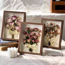 1pc Hollow Dried Flower Decoration Frame, DIY Handmade Display, 3D Photo Frame, Suitable For Holiday And Anniversary - Multicolor - View 11