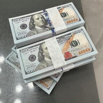 100/200/600 张全新 100 美元钞票道具钱，逼真的假纸币玩具钞票，适用于圣诞节和万圣节装饰，不是真钱，非常适合儿童玩耍