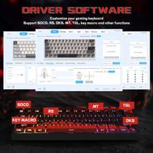 Trigger Wireless Gaming Keyboard,Hall Effect Magnetic Switches,Adjustable Actuation,0.1ms Ultra-Low Latency, 8KHz Polling Rate,3-Mode RGB,PBT Keycaps For Win