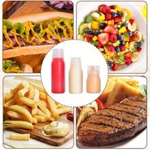 3件組擠壓式醬料瓶 調味擠壓瓶 適用沙拉、BBQ、烘焙、烘烤、露營、野餐的廚房用具 塑料調味瓶 可裝糖漿、番茄醬、調味料、油、蜂蜜 - 白色 - 查看 6