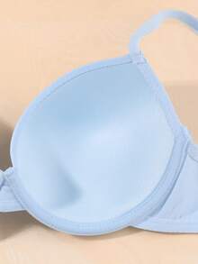 10pcs/Set Women's Solid Color Underwire Bras, Simple & Comfortable Lingerie Set - Multicolor - View 5