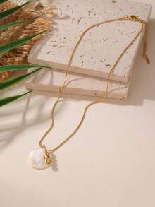 1 件 18K 不锈钢彩虹贝壳太阳海星海马吊坠项链，适合女性日常和度假佩戴（天然贝壳颜色和纹理可能略有不同） - 彩色 - 查看 16