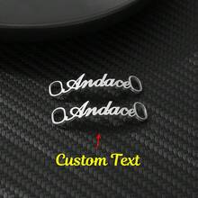 Individuelle Schuhschnallen für Frauen und Männer aus Edelstahl, personalisierte Schnürsenkel-Schnalle, individualisierte Sneaker-Deko-Charm-Accessoires, Schmuck, Waldtöne - A - Übersicht 15