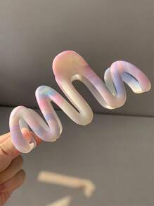 3 Stück/1 Stück zuckersüße Haarklammer in Pastellfarben - Extra starke Haarklammer für dickes Haar, süßer Wellen-Haarclip im Y2K-Stil für Mädchen, süße Hochsteckfrisuren-Accessoires für Schule & Strand Rückkehr zur Schule, Schule