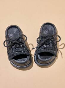 1 Par de Zapatillas blandas para niña para exteriores, zapatos de playa versátiles y de moda para niñas de 3 a 12 años