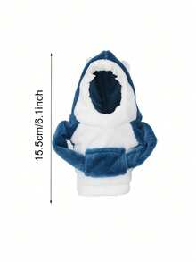 1 buah Hoodie Tuas Persneling Hiu, Penutup Tuas Persneling Mobil Baru 2025 - Sweatshirt Kenop Persneling Manual yang Nyaman, Aksesori Interior Mobil Kreatif - A - View 3