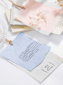30pcs Retro Vintage Decorative Papers, Layered Scrapbooking Supplies, Memo Notes & Labels Writing Papers, 6 Styles - Multicolor - View 7