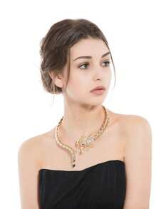 1 pièce Collier de la série animale personnalisée exagérée Scorpion Serpent pour femmes, convient pour le port quotidien, les fêtes, les vacances, un cadeau pour la famille et les amis