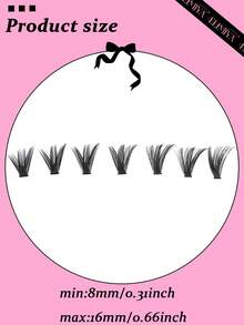 180 Clusters D Curl, 60D Eyelashes Clusters Eyelashes, Upgrade Version , DIY At Home , Dense Eyelashes Clusters ,Natural False Eyelashes - D - View 8