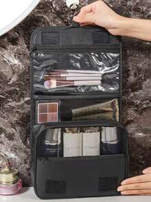 1pc Multi-Function Travel Makeup Bag, Waterproof Hanging Toiletry Bag Large Capacity Cosmetic Organizer For Men & Women - Multicolor - View 14