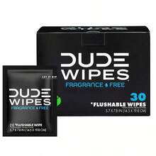 Dude Wipes Fragrance Free On-The-Go Flushable Personal Wipes - 30ct - 1 - 查看 1