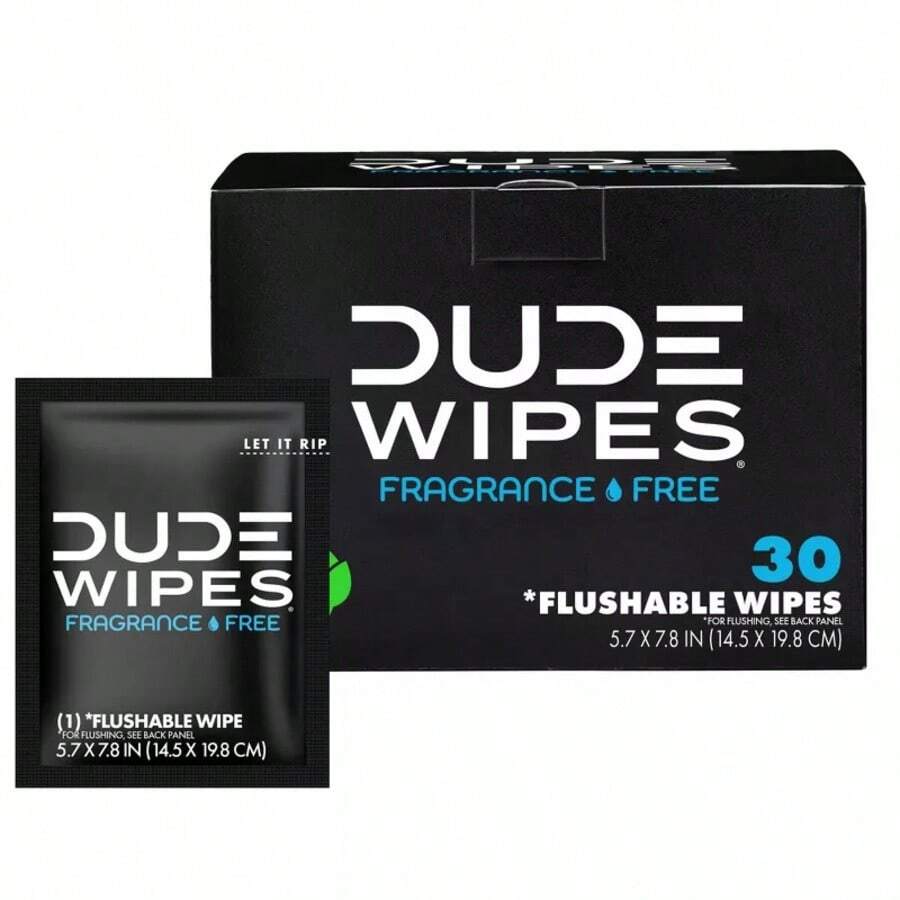 Dude Wipes Fragrance Free On-The-Go Flushable Personal Wipes - 30ct - 1 - 查看 1
