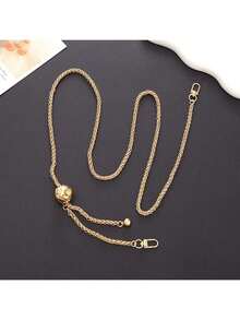 1pc Silver Mobile Phone Necklace Strap, Sturdy Chain Lanyard Hanging Cord Universal Accessories - Multicolor - View 10
