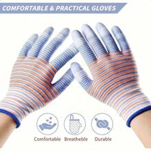 5 Pairs Breathable Gardening Gloves - Anti-Slip Design, Abrasion Resistant, Fatigue Resistant Work Gloves For Digging, Planting And Weeding