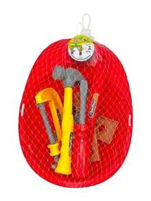 Brinquedo Kit Ferramentas Infantil 11 Peças com Capacete Brincar de Faz de Conta - Multicolorido - Visão 3
