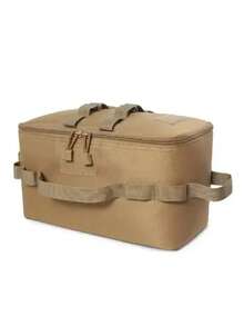 Outdoor Camping Utensil Storage Bag With Shoulder Strap, Durable Camping Cutlery Storage Bag With Handles, Tableware Storage, Miscellaneous Storage, Camping Small Bag, For Outdoor Picnic And Camping Essentials, Foldable With Customizable Compartments And Mesh Pocket, Camping Accessories, General Party And Tools Storage Box, Anti-Collision, Multi-Functional Large Capacity - Multicolor - View 10