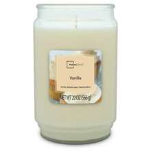 Mainstays Vanilla Scented Single-Wick Large Glass Jar Candle 20oz - nhưẢnh - Xem 9