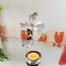 Rotary Candle Holder Metal Tear Spinning Candleholder For Wedding Party Christmas Home Decoration