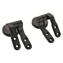 金色黑色镀铬马桶座铰链冲水马桶盖安装连接器马桶盖铰链安装配件更换零件 - 黑色 - 查看 8