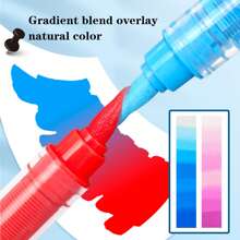 120 Farben/Set kreative professionelle gerade flüssige Acrylmarker mit automatischer Tintenkontrolle zur Verwendung für Felsen Malerei, Keramik, Holz, Leinwand, Glas, Stein, Stoff, Kartenherstellung, Kunstbedarf