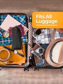 可调节旅行休息悬挂脚凳-飞机脚吊床（带储物袋）、脚凳、飞机旅行脚凳、飞行腿吊床吊带、便携式旅行配件可调节高度，适用于飞机、火车、办公室、减轻肿胀和酸痛、旅行必需品学校返校学校用品假日露营假日必需品假期迷你夏季学校包学校配件学校用品