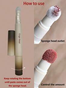 Gege Bear 1 pieza Lápiz Labial Rotativo - Mate de Terciopelo, Color Fácil, Resistente al Agua para Lápiz Labial Líquido de Otoño-Invierno - Multicolor - Ver 3