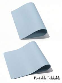 FULL BEAUTY Grey Waterproof Foldable Manicure Desk Mat, Hand Support Pad Suitable For Nail Technicians - Grey - View 6