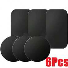 2-6Pcs Magnetic Metal Plate For Car Phone Holder Universal Iron Sheet Disk Sticker Mount Mobile Phone Magnet Stand For All Smart Phone - 3Pcs 40X40MM+3Pcs 45X65MM - View 2
