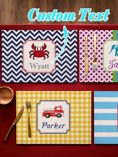 1 pieza Tapete personalizado, disponible en múltiples estilos, tapete de PVC personalizado con aislamiento térmico, tapete de comedor rectangular, resistente al calor, impermeable, resistente al aceite, lavable, decoración de mesa de moda, tapetes personalizados para el hogar - Regalos especiales para días festivos, regalos del Día de la Madre, para amigos, familiares, mamá, compañeros de clase, inauguración de la casa, decoraciones del Día de la Madre, adecuado para comidas y reuniones