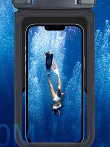 1个防水手机套，大容量防水手机袋，可装2部手机，游泳潜水防水袋，可调节肩带，男女通用，适合运动、健身、旅行、海滩等场合。 - 彩色 - 查看 6