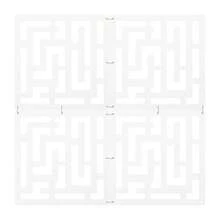 YUNRUX Folding Screen Partition Room Divider Hollow Flowers Hanging Screen Room Divider 12 In 1 - White - View 7