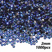 500pcs/1000pcs 2mm/3mm/4mm AB Flat Resin Jelly Rhinestones For DIY Glass Bottles, Nail Art, Headpieces, Costume Decoration, Loose Sparkling Accessories - Multicolor - View 10