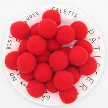 High-Elastic 3cm Fluffy Pompoms Balls 30mm Soft Pom Poms For Hobby Supplies And DIY Creative Arts Crafts Party Making Decoration 21pcs (20g) - Multicolor - View 14