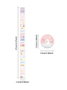 1 Roll Korean Ins Style Decorative Washi Tape, Grid Kingdom Series, Suitable For Gifts, Office, Home, Marking, Labels, Classroom, Entertainment Toys, Student Bullet Journal, Creative Vintage Decoration DIY Back To School