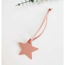 1pc Unisex PU Leather Five-Pointed Star Charm, Bag Pendant Leather Ornament, Gift Key Chain - Multicolor - View 20
