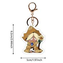 1pc Cookie Run Kingdom Game Acrylic Keychain Pendant, Suitable For Advertising, Promotions, Conferences, Welfare, Festivals, Awards, Commemorative Souvenirs (Slightly Different Colors From Actual Item, Randomly Shipped)