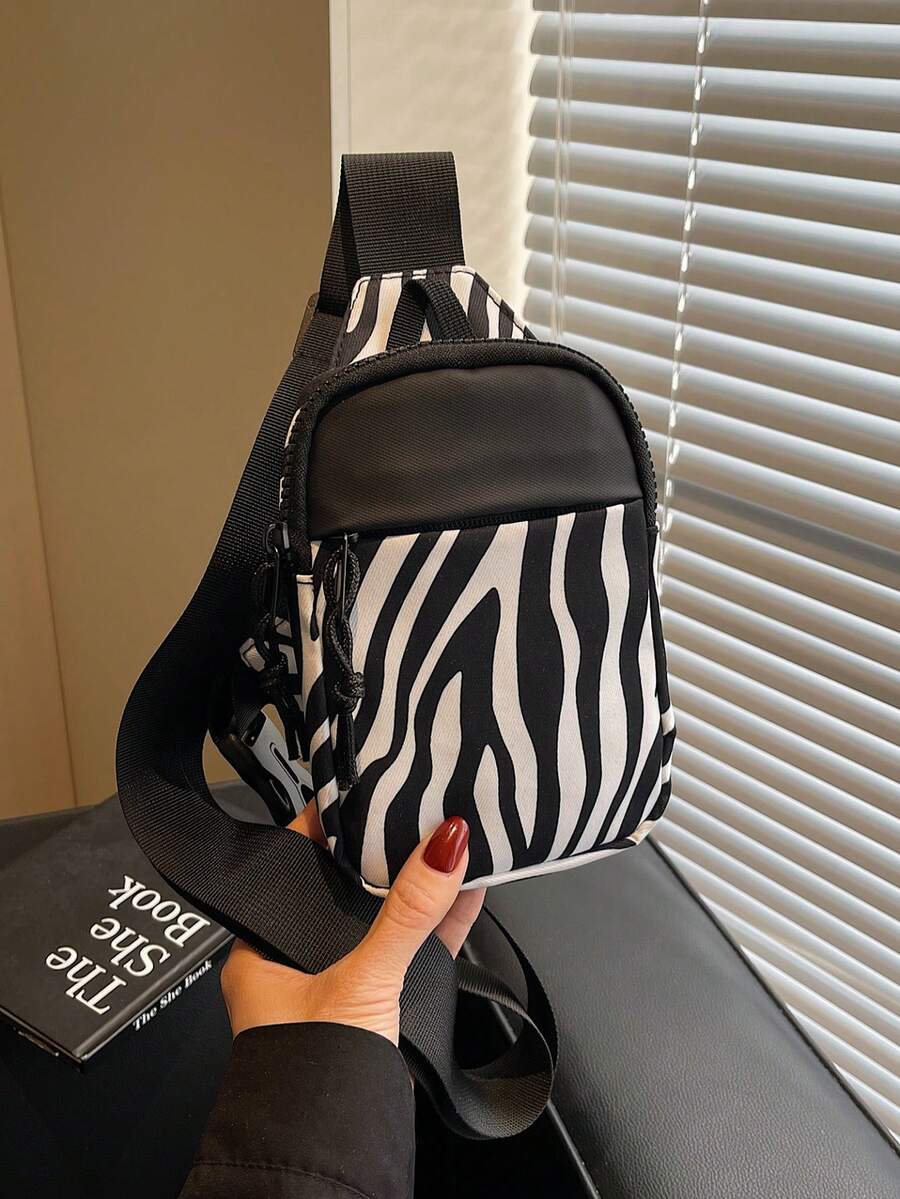 Student Fashion Casual Versatile Sports Chest Bag - Multicolor - View 1