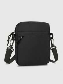 Oxford Shoulder Bag Mini Black Mobile Phone Bag Waist Pack Men Simple And Casual Crossbody Bag Sling Bag For Man Man Bag Cross Body Bag Side Bag Students School Supplies Fall Messenger Bag