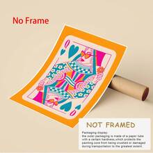 1 Tranh nghệ thuật trang trí phong cách Nữ hoàng trái tim đỏ, tranh in trên vải canvas màu hồng rực rỡ, chủ đề tôn giáo, mùa thu, tranh trang trí tường trong nhà, thích hợp cho lớp học, tranh mực dọc treo tường, không khung, tranh nghệ thuật trang trí nhà cửa vui nhộn, quà tặng, trang trí nhà cửa sáng tạo, phòng ngủ, phòng khách, tranh canvas treo tường, tranh áp phích phòng, trang trí nhà cửa, thẩm mỹ trang trí phòng. - 1PC - Xem 4