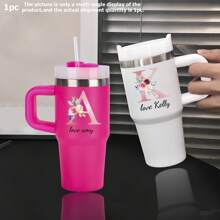 Tasse personnalisée de 14 oz avec lettre de A à Z, tasse à boire de tous les jours, cadeau surprise, cadeau de nouvel an, cadeau d'anniversaire, cadeau de la Saint-Valentin, convient à la famille, aux amis, aux amoureux, à la fête des mères, à la fête des infirmières, à la fête des pères, au mariage, à la remise des diplômes, à la fête des enseignants, multifonctionnel, ornemental, réutilisable, raffiné, élégant, de haute qualité, coloré, moderne, personnalisé, unique, idéal comme cadeau pour lui, idéal comme cadeau pour elle, petit ami, papa, petite amie, maman, famille, amis, salle de thé, maison, jardin, bureau, tasses personnalisées, ambiance chaleureuse