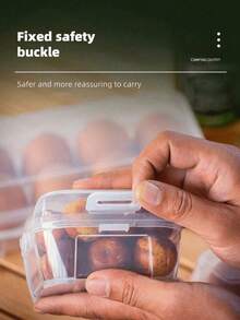 3/4/8 格鸡蛋托容器盒，防震厨房储物收纳盒，适合户外露营野餐便携式鸡蛋托盘，防溢、防震、便携 - 非常适合露营、野餐、旅行、复活节、鸡蛋储存托盘 - 彩色 - 查看 5