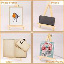 4 pachete, 1 șevalet + 1 planșă de desen + 1 paletă + 1 pensule, set de 4 piese, șevalete artistice din lemn pentru pictură și meșteșuguri, suport trepied reglabil, afișaj portabil de masă pentru artă, pânză, fotografii și semne