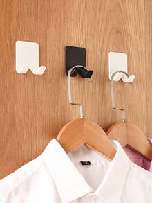 1 pieza/4 piezas Soporte para afeitadora, se puede afeitar sin hacer agujeros, montado en la pared, con almacenamiento para cable de corriente y enchufe, ropa, bolso. Gancho multiusos para enchufe, gancho manual sin taladro para afeitadora, soporte de almacenamiento para maquinilla.