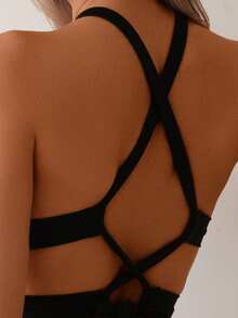 European And American One-Piece Hollowed Out Color Swimming Suit Women's Sexy Quick Dry Cross With Hotel Holiday Wind - Multicolor - View 5