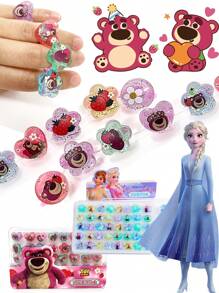 Disney 40 pièces Disney La Reine des Neiges Princesse et petite fille jeux de prétention Bagues de bijoux et Bagues pour se déguiser, Jouets Disney Pixar jouet Story et La Reine des Neiges Princesse, Petite fille Jeux de prétention Ensembles de bagues ajustables mignonnes et Bagues pour se déguiser.